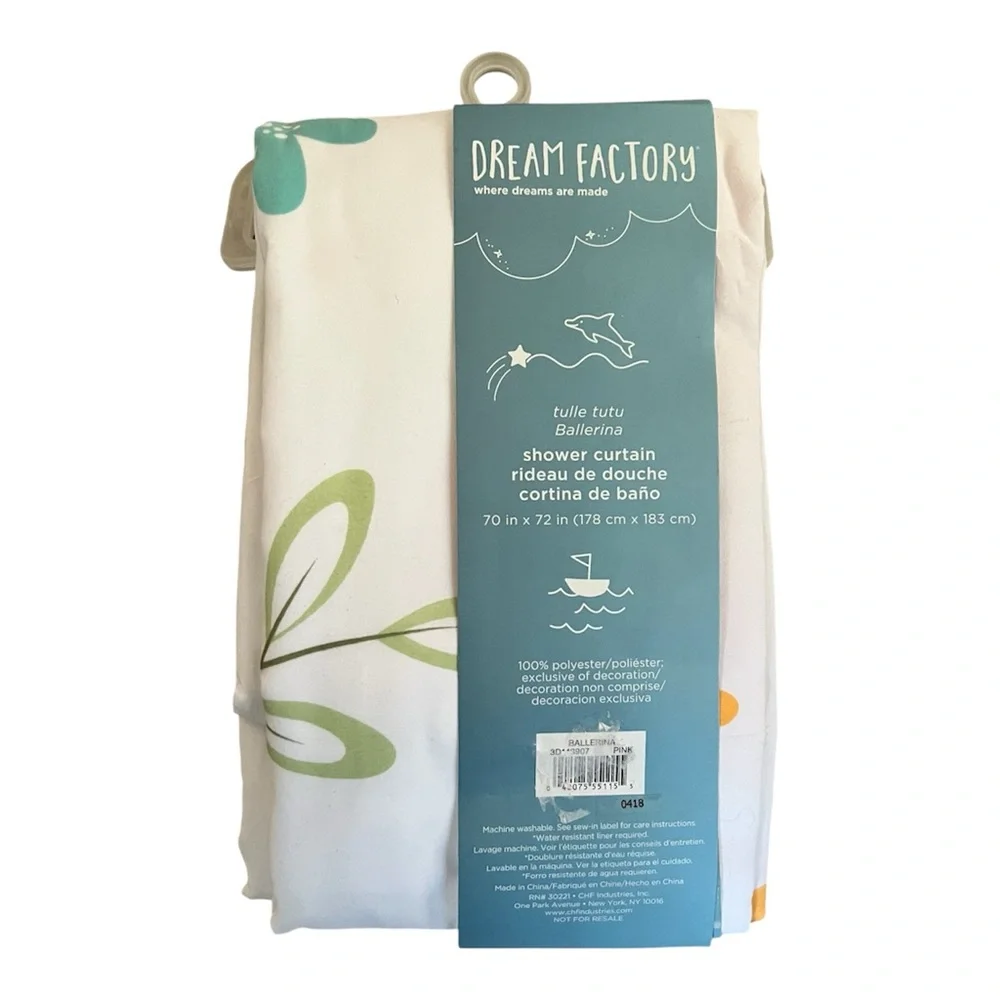 Ballerina Shower Curtain - Tulle Tutu - NWT! Adorable! Dream Factory